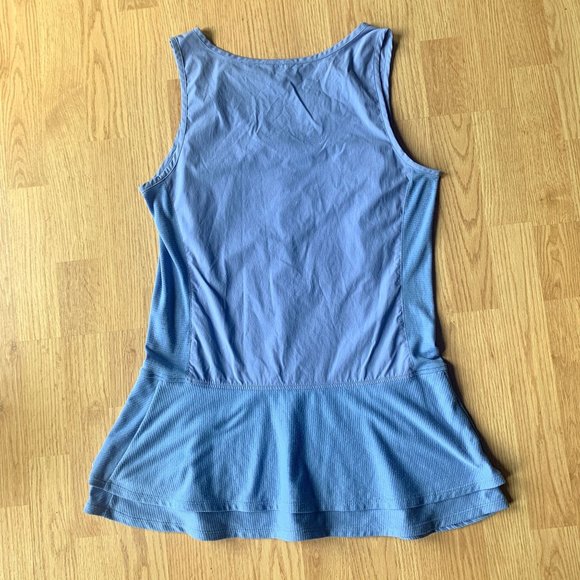 MERRELL Claire Selectwick Periwinkle Sleeveless Double Hem Tunic Tank Sz M - Picture 7 of 9